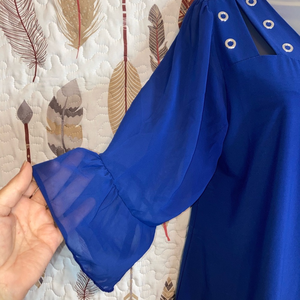Adele & May Caged blouse Lg - Picture 4 of 11